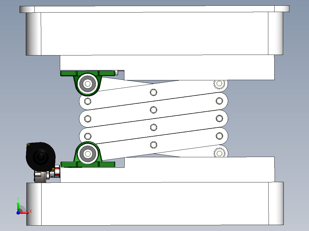 剪叉式升降机 、升降机(3)前视图