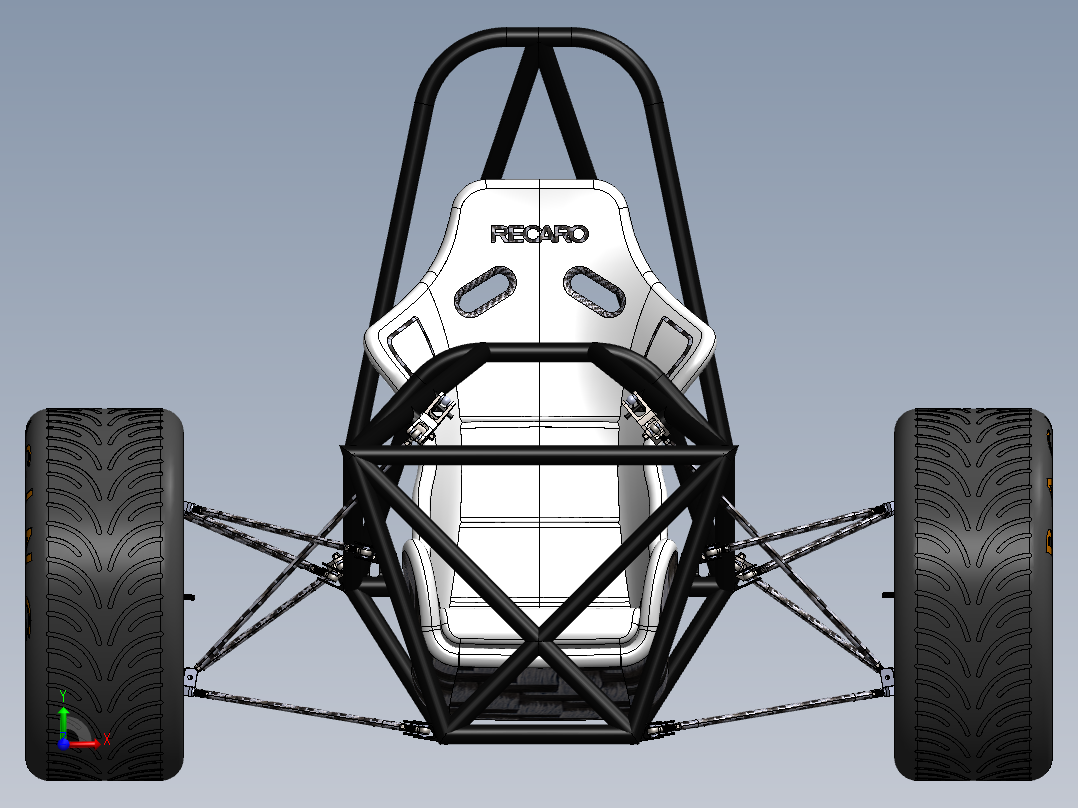 卡丁车 钢管车(45)前视图