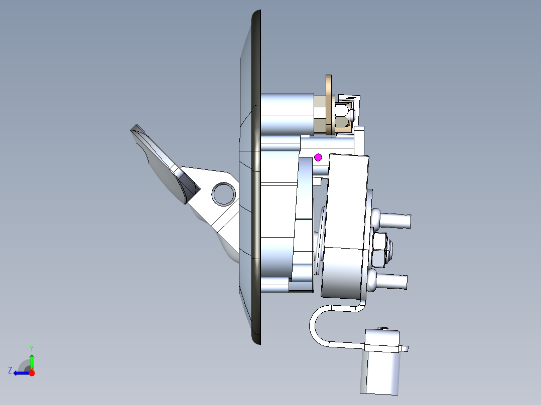 B2005117-鲸鱼尾锁 DTW140右视图