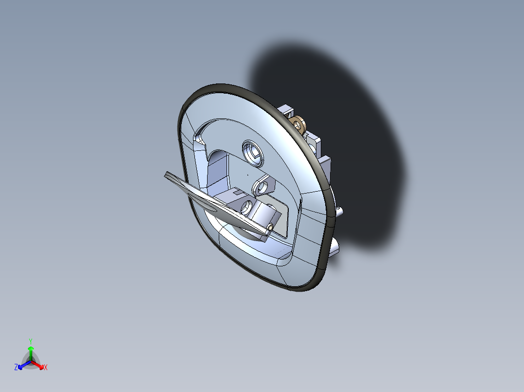 B2005117-鲸鱼尾锁 DTW140正等轴测图