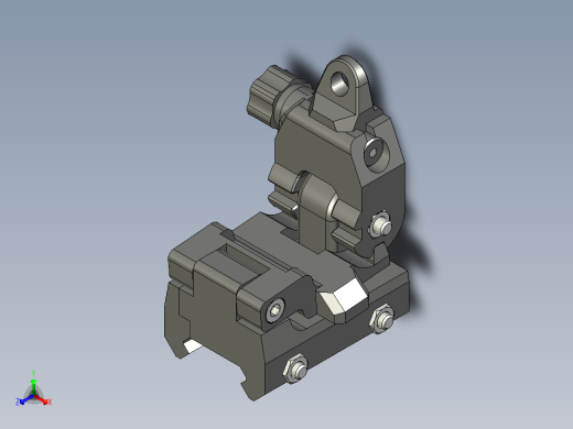 铁瞄准器翻转器 22 毫米皮