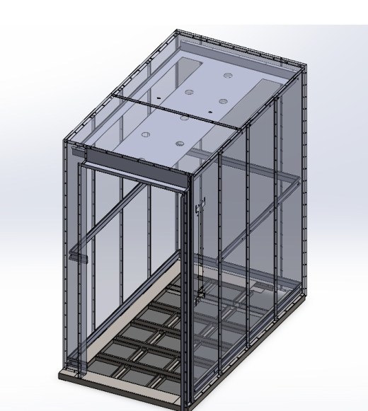 10人电梯轿厢结构 IGS格式缩略图