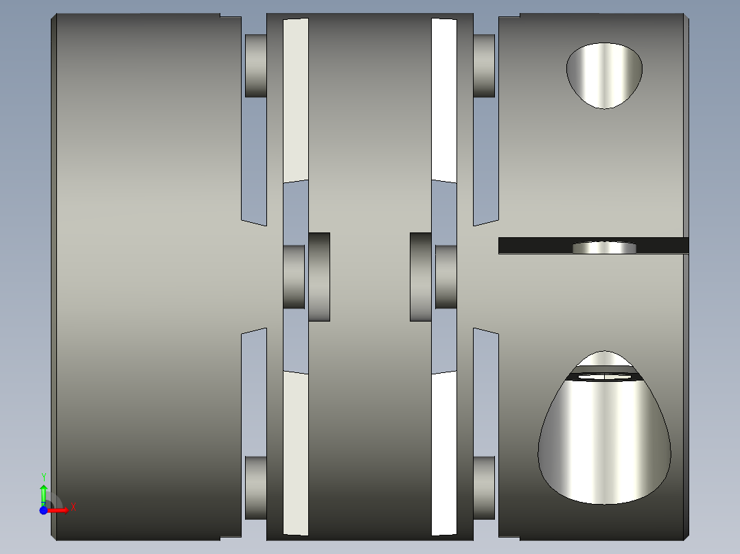23LM001標準件-聯軸器-MCSLC25-8-8前视图