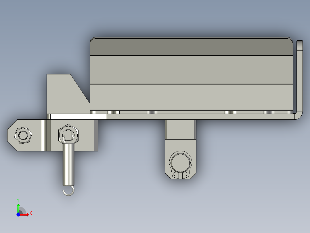 XM-02-02收料盒组件前视图