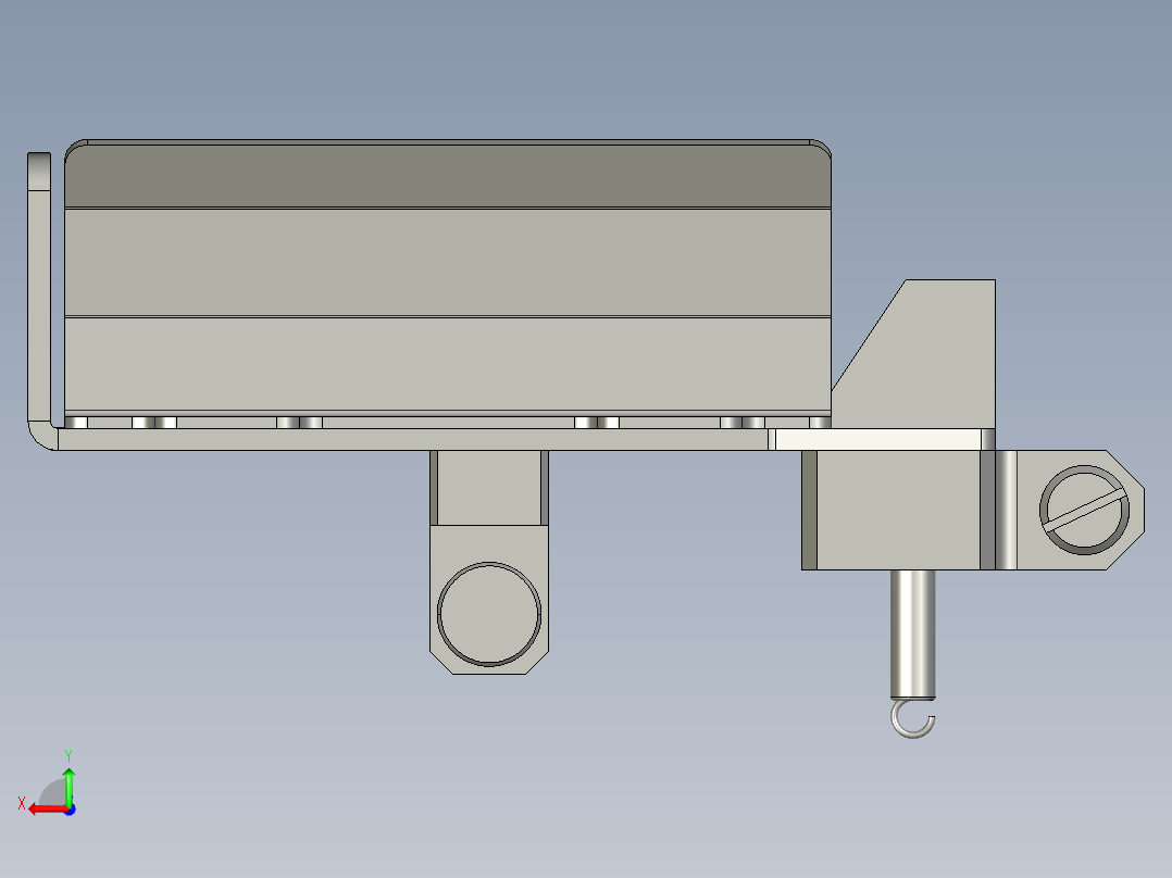 XM-02-02收料盒组件后视图
