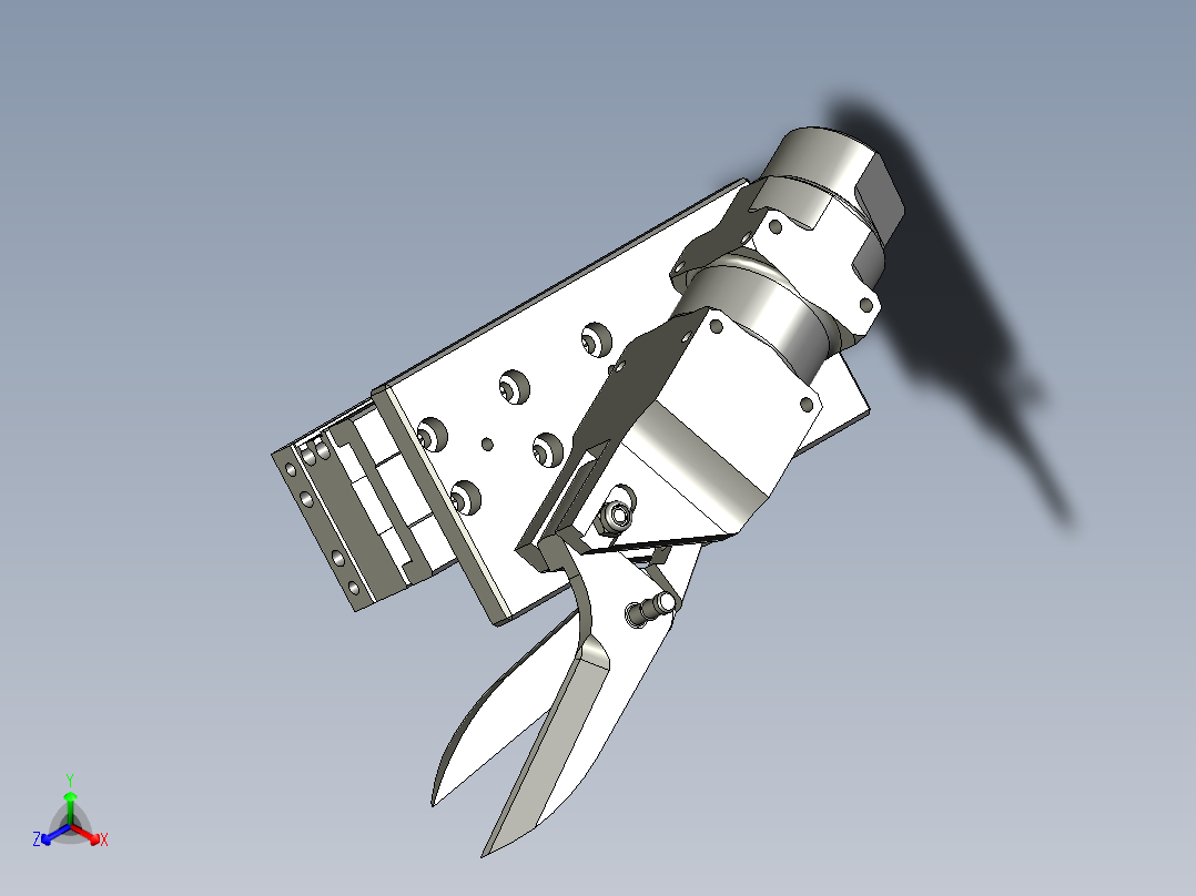 剪刀组装--正等轴测图