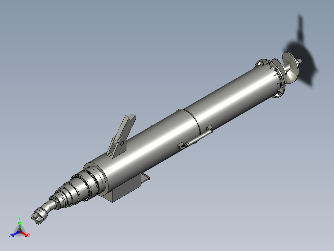 螺旋输送机装配体主视图