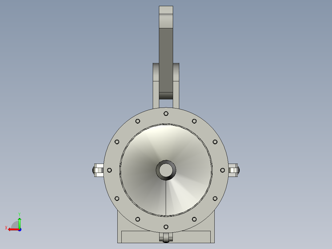 螺旋输送机装配体后视图