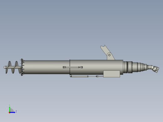 螺旋输送机装配体左视缩略图