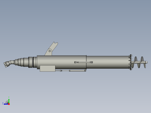 螺旋输送机装配体右视缩略图