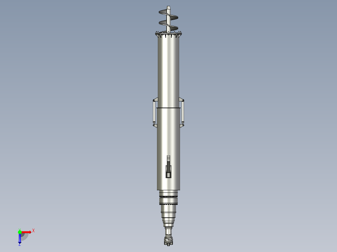 螺旋输送机装配体俯视图