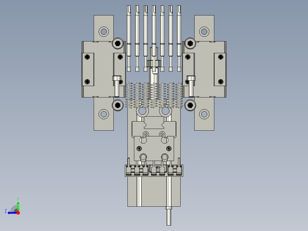 第二道拍平检测模组右视图