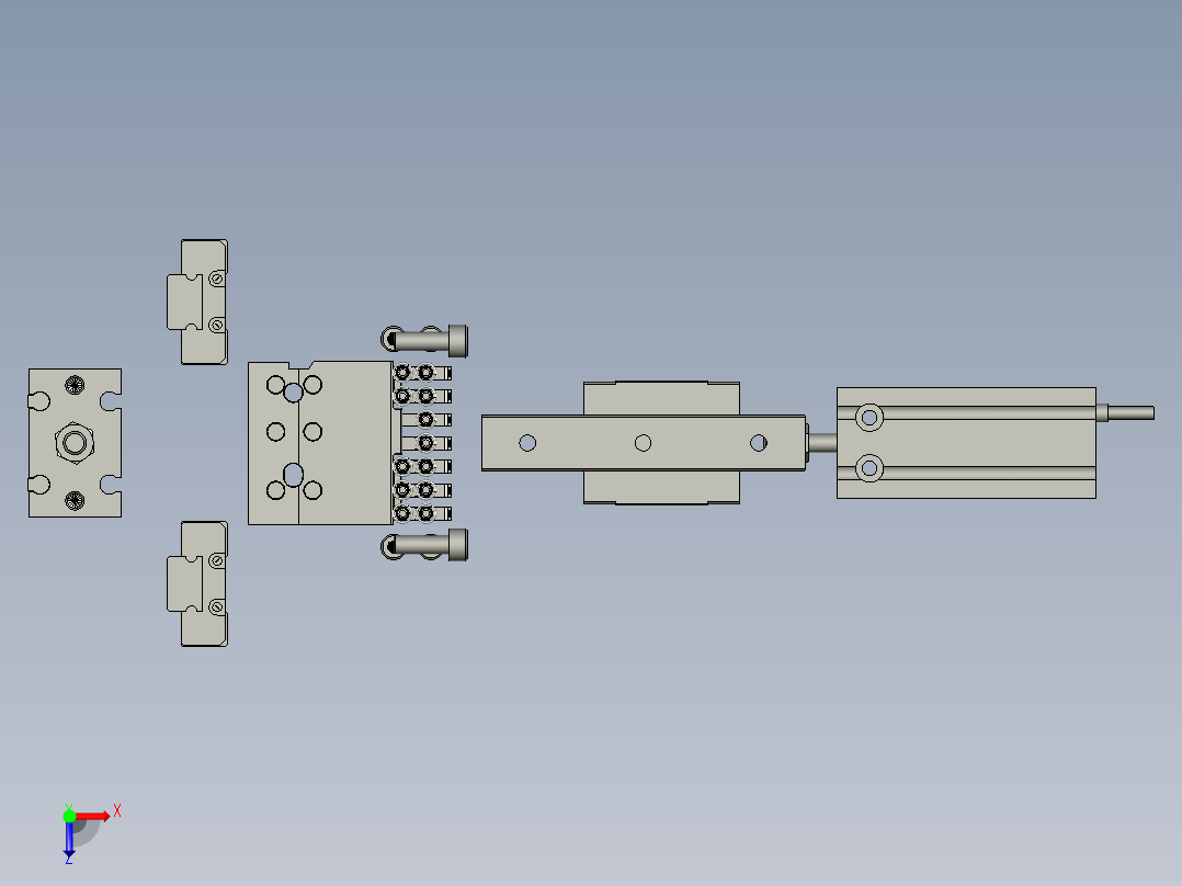 第二道拍平检测模组俯视图