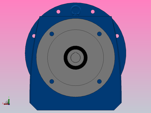 RF107ZP斜齿轮减速机RF107-8.07-M1-P160-Φ350后视缩略图