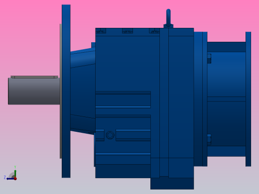 RF107ZP斜齿轮减速机RF107-8.07-M1-P160-Φ350右视缩略图