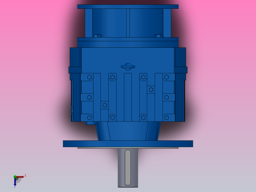 RF107ZP斜齿轮减速机RF107-8.07-M1-P160-Φ350俯视缩略图