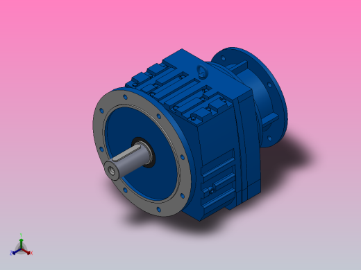 RF107ZP斜齿轮减速机RF107-8.07-M1-P160-Φ350正等轴测缩略图