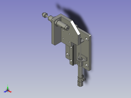 GDYK1B-01-03缓冲器升降装置正等轴测缩略图