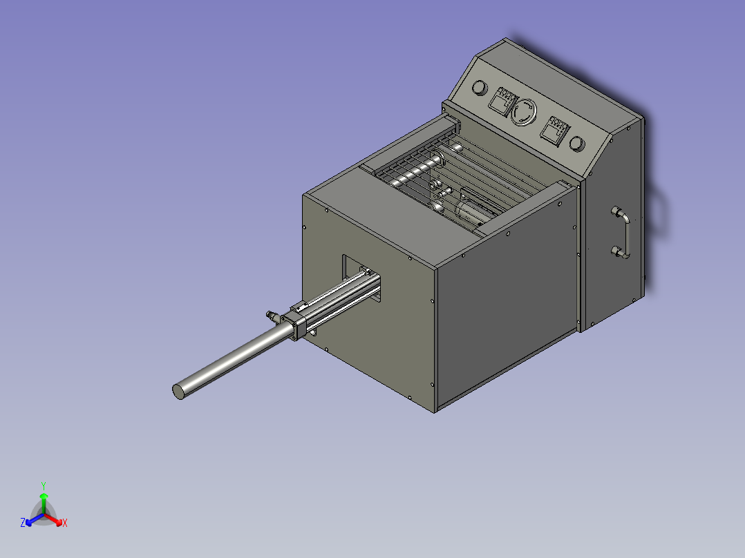 树脂熔接并固定设备的热熔螺钉头主视图