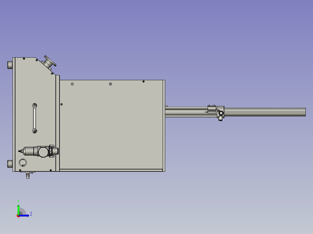 树脂熔接并固定设备的热熔螺钉头左视图