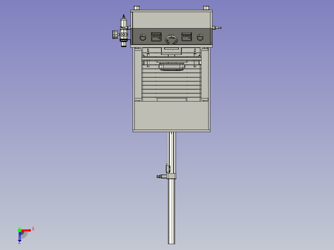树脂熔接并固定设备的热熔螺钉头俯视图