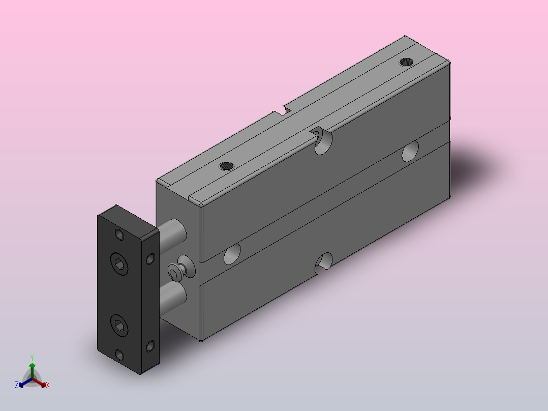 TN系列双轴气缸TN-16X60-S主视图