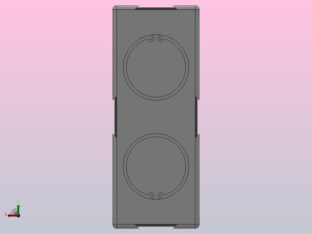 TN系列双轴气缸TN-16X60-S后视图
