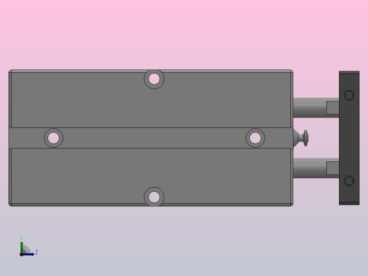 TN系列双轴气缸TN-16X60-S左视缩略图