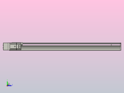 SYS12-BL-750-200W滚珠花健、支撑座、滚珠丝杠、交叉导轨、直线模组.STEP左视缩略图