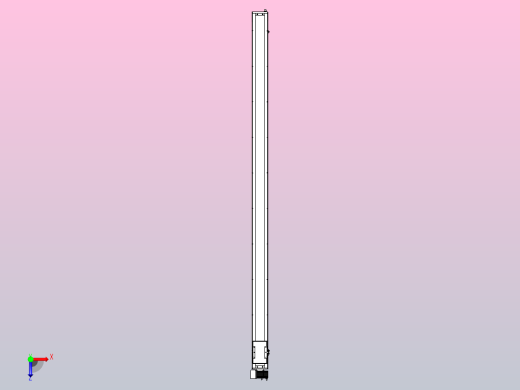SCM14-2700-LU滚珠花健、支撑座、滚珠丝杠、交叉导轨、直线模组俯视缩略图
