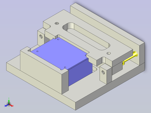 一款简易夹紧夹具3D模型