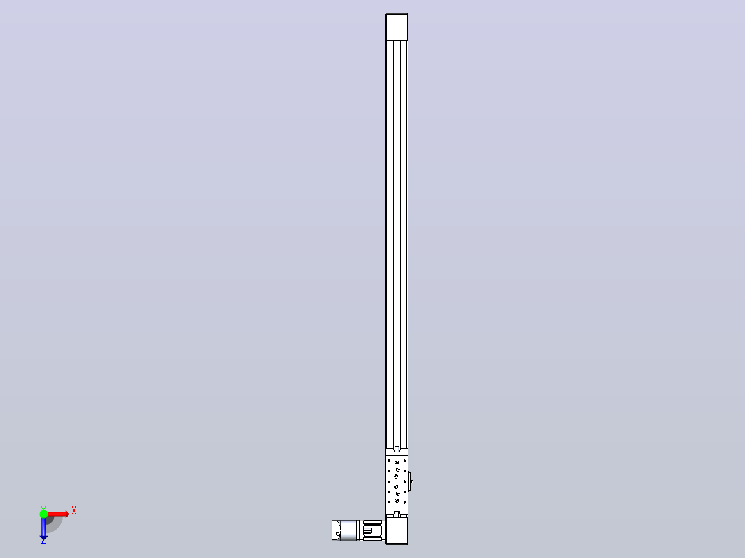 带式直线轴半闭式TPA-ONB-60-140-L1150-DL-J60-N3俯视图