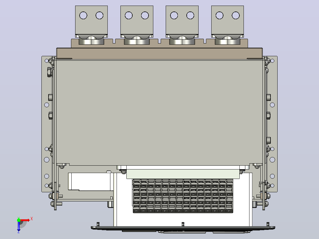 NA8-1600 200A-630A 4P 抽屉式-水平接线+门框202409俯视图
