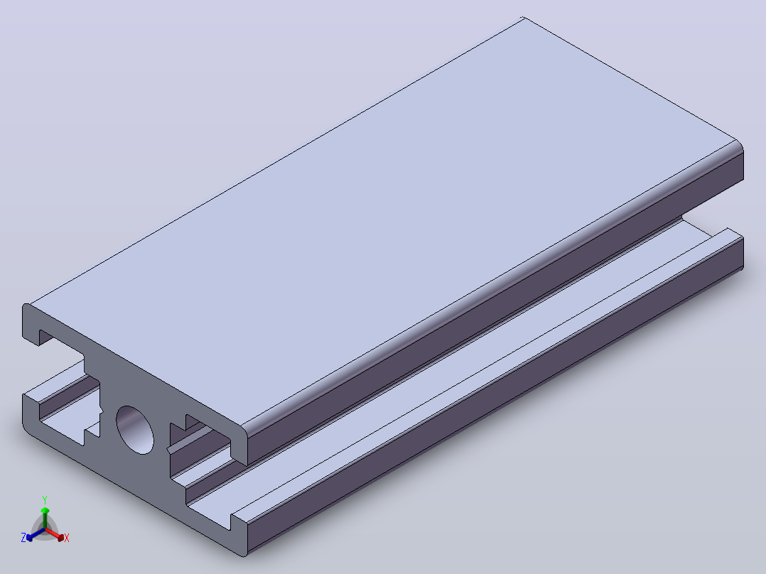 XE-LSX18铝型材15x30正等轴测图