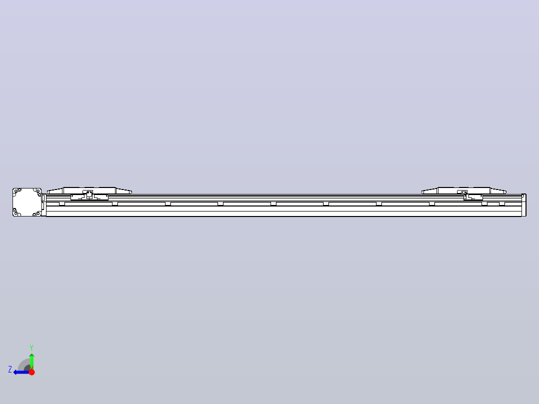 皮带直线轴双滑块型TPA-GCBS-150-P80-L400-DL-M75-N3右视图