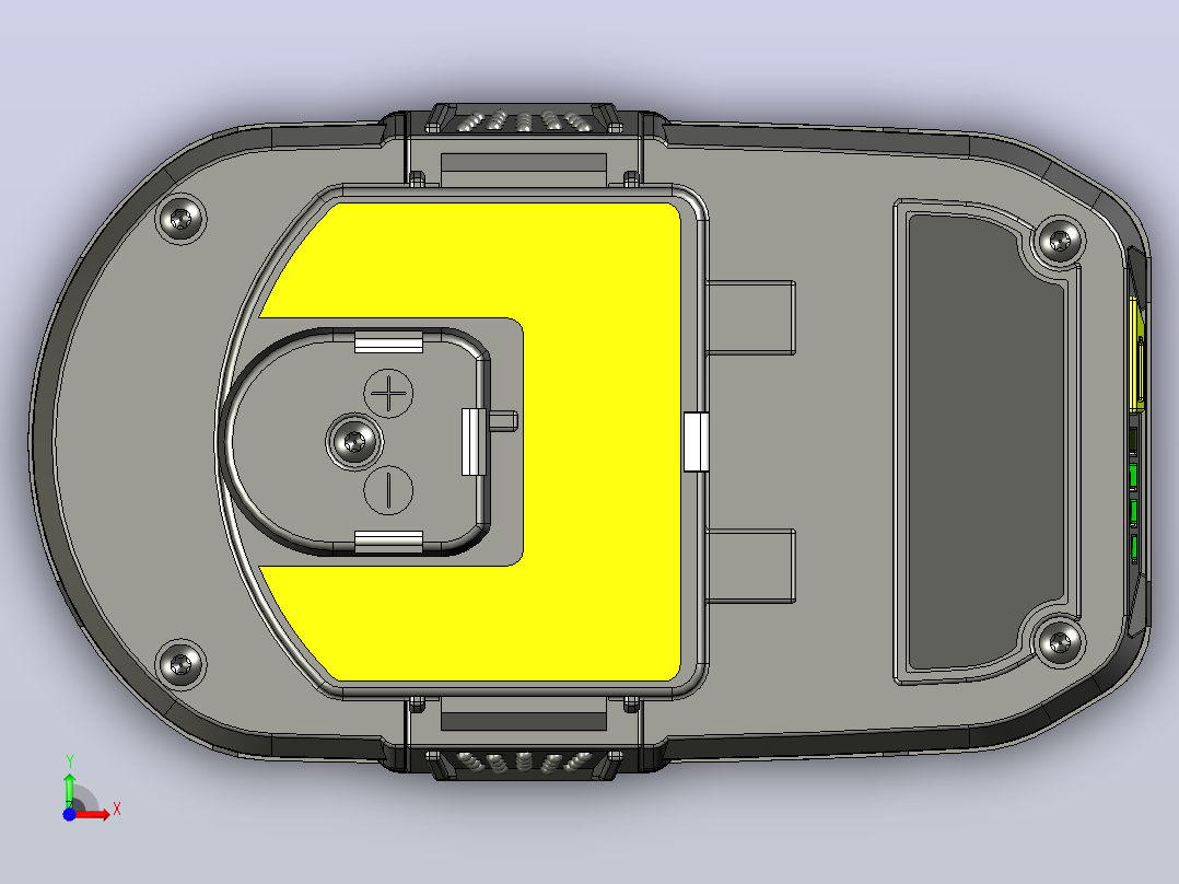 Ryobi 4Ah 18V电池前视图