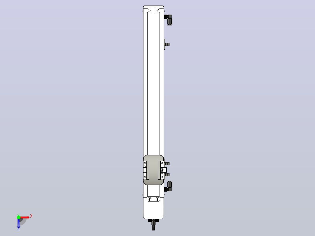 ECB5-300-BM-M10直线模组俯视图