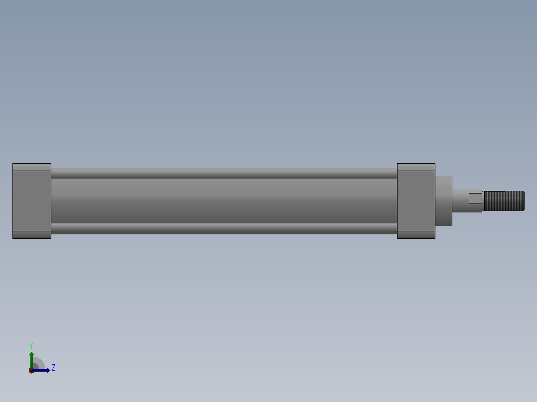 双作用气缸（XQGA（B）系列）[XQGBKn-SD-40×200]左视图