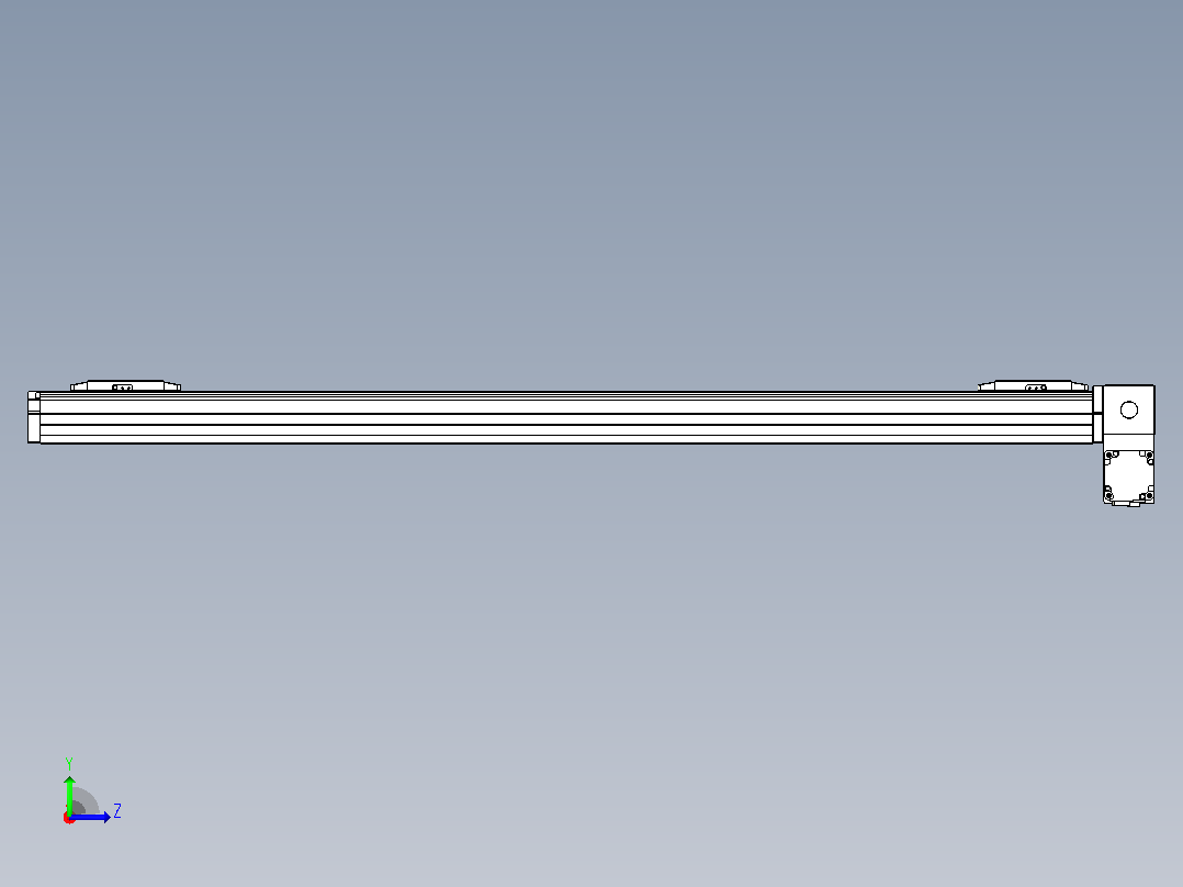 皮带直线轴双滑块型TPA-GCBS-80-P60-L475-RP-M20-N3左视图