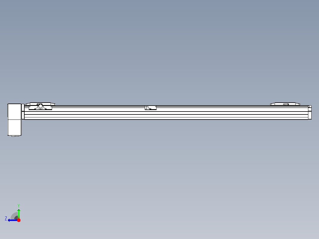 皮带直线轴双滑块型TPA-GCBS-80-P60-L475-RP-M20-N3右视图