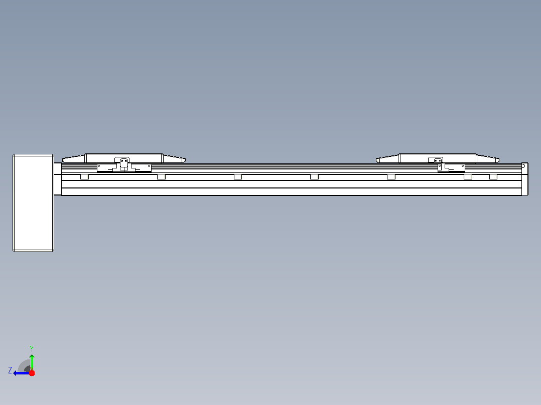皮带直线轴双滑块型TPA-GCBS-150-P80-L175-RP-M75-N3右视图