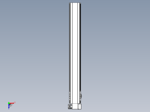 皮带直线轴半封闭可选导轨TPA-HNB-140D-120-L1000-RP-Y-P40-N3俯视缩略图