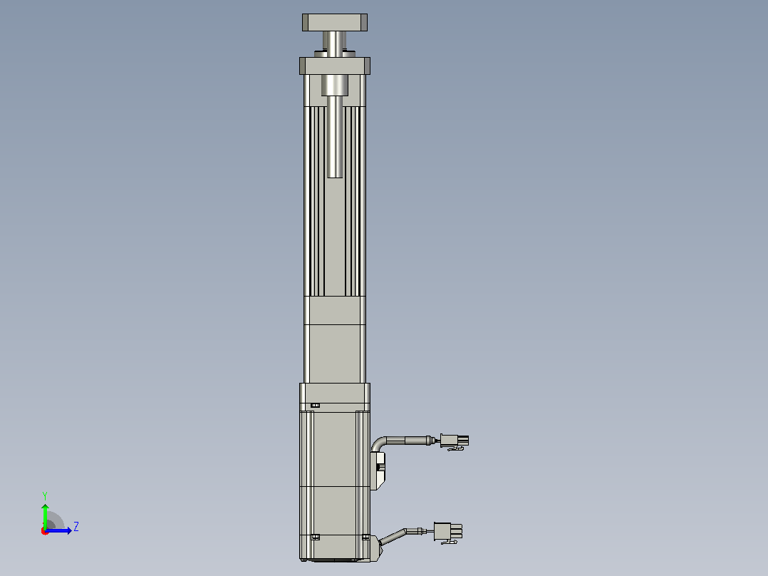 轻载电动缸TPA-ESR40-1210C-L50-M-QDX-W-P40-C3左视图