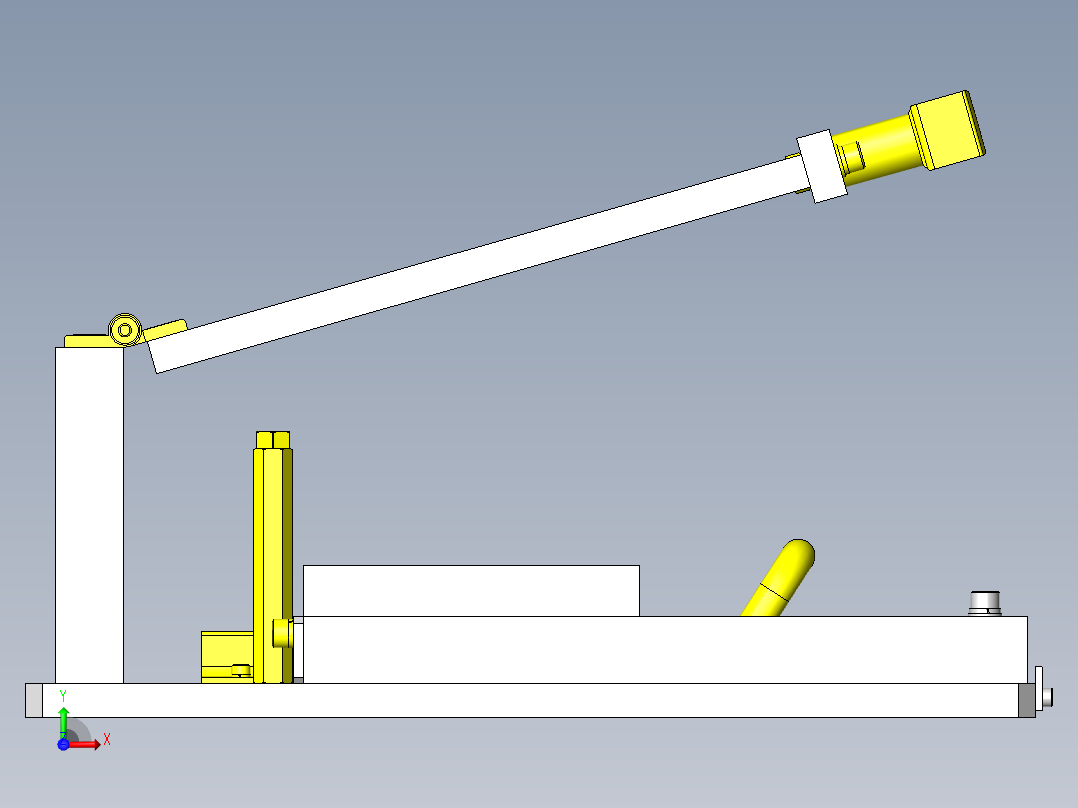 简易手动特性检查机构前视图