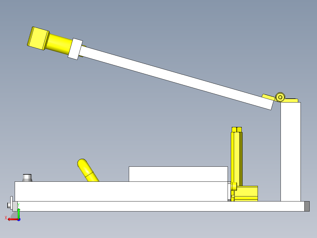 简易手动特性检查机构后视图