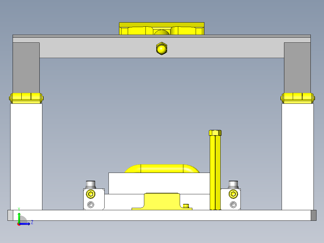 简易手动特性检查机构左视图