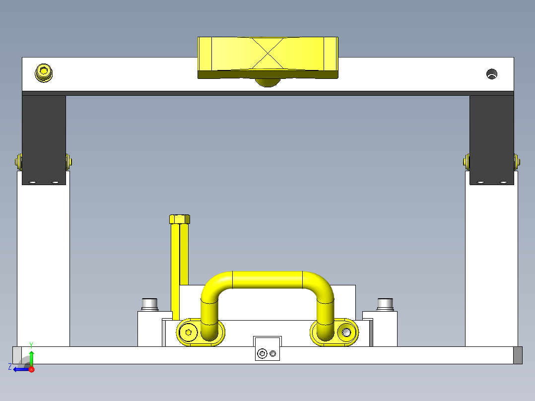 简易手动特性检查机构右视图