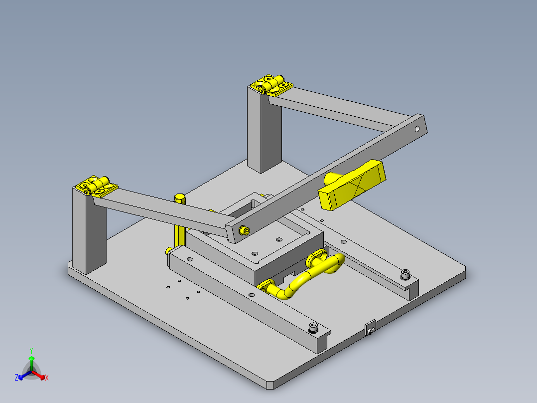 简易手动特性检查机构正等轴测图