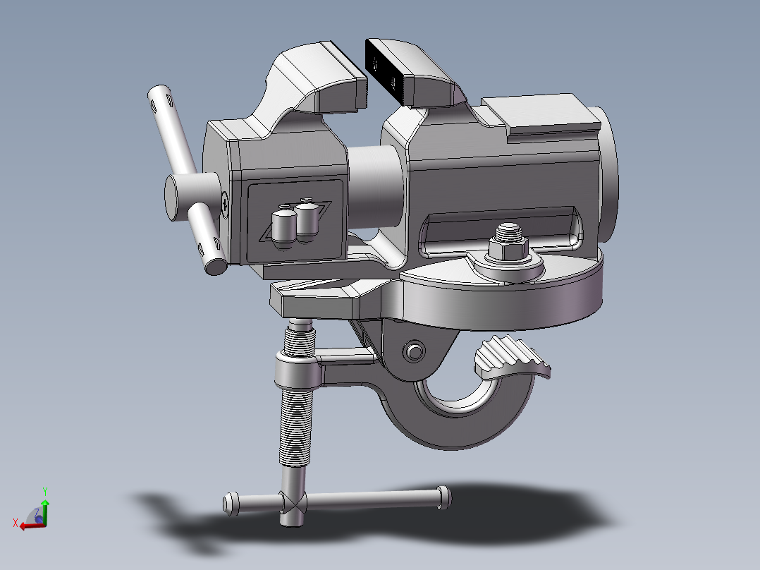 Vices普通台钳模型3D图纸 Solidworks设计