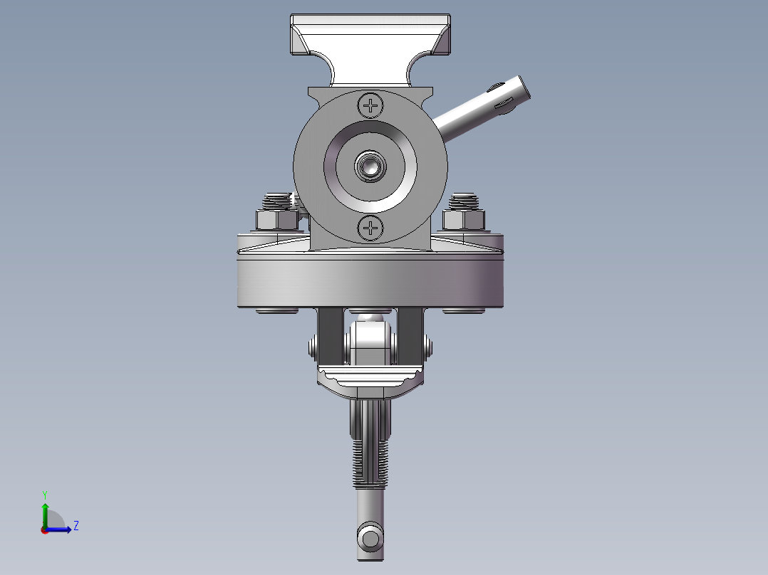 Vices普通台钳模型3D图纸 Solidworks设计左视图